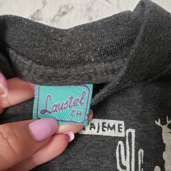💕 Laustel Gray Graphic Tee from Sonora Mexico Small - Picture 2 of 7